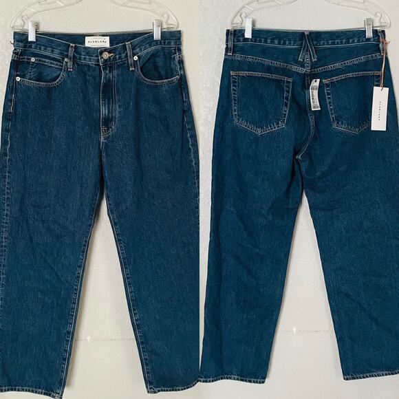 SLVRLAKE Sophie Evermore Mid Rise Straight Jeans Size 32 Denim Blue EUC - Picture 3 of 11